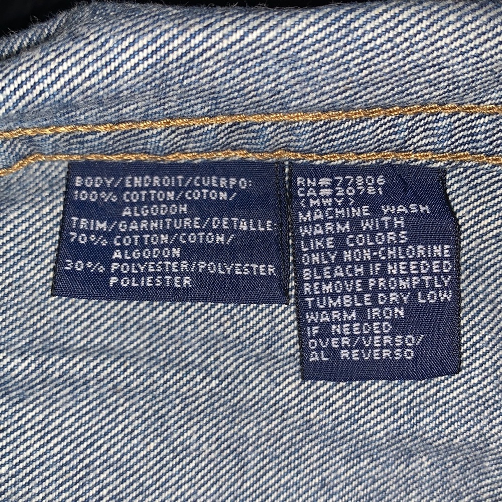 Vintage Tommy Hilfiger 3T toddler Denim Jean Jacket with Snaps- Embroidered Logo - Picture 17 of 17